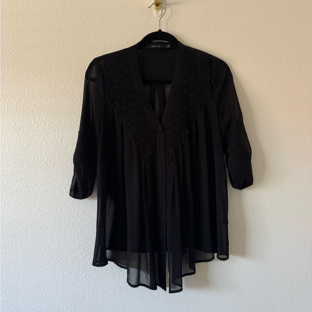 ModCloth Black Blouse
